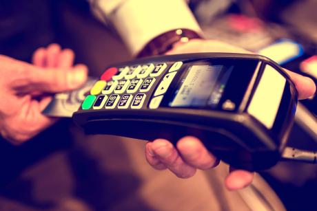 Person making an instant payment